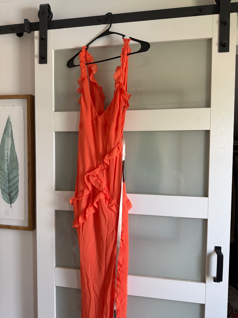 House Of Cb Georgette Body Con Dress — image 2 of 4